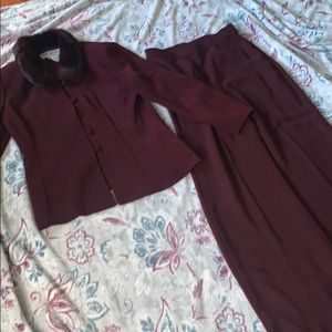 Vintage Burgundy pant suit